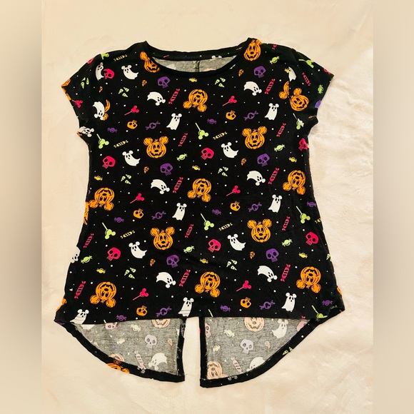Disney Parks Halloween Icon treats Shirt M Mickey Pumpkin and Ghost - Picture 6 of 8
